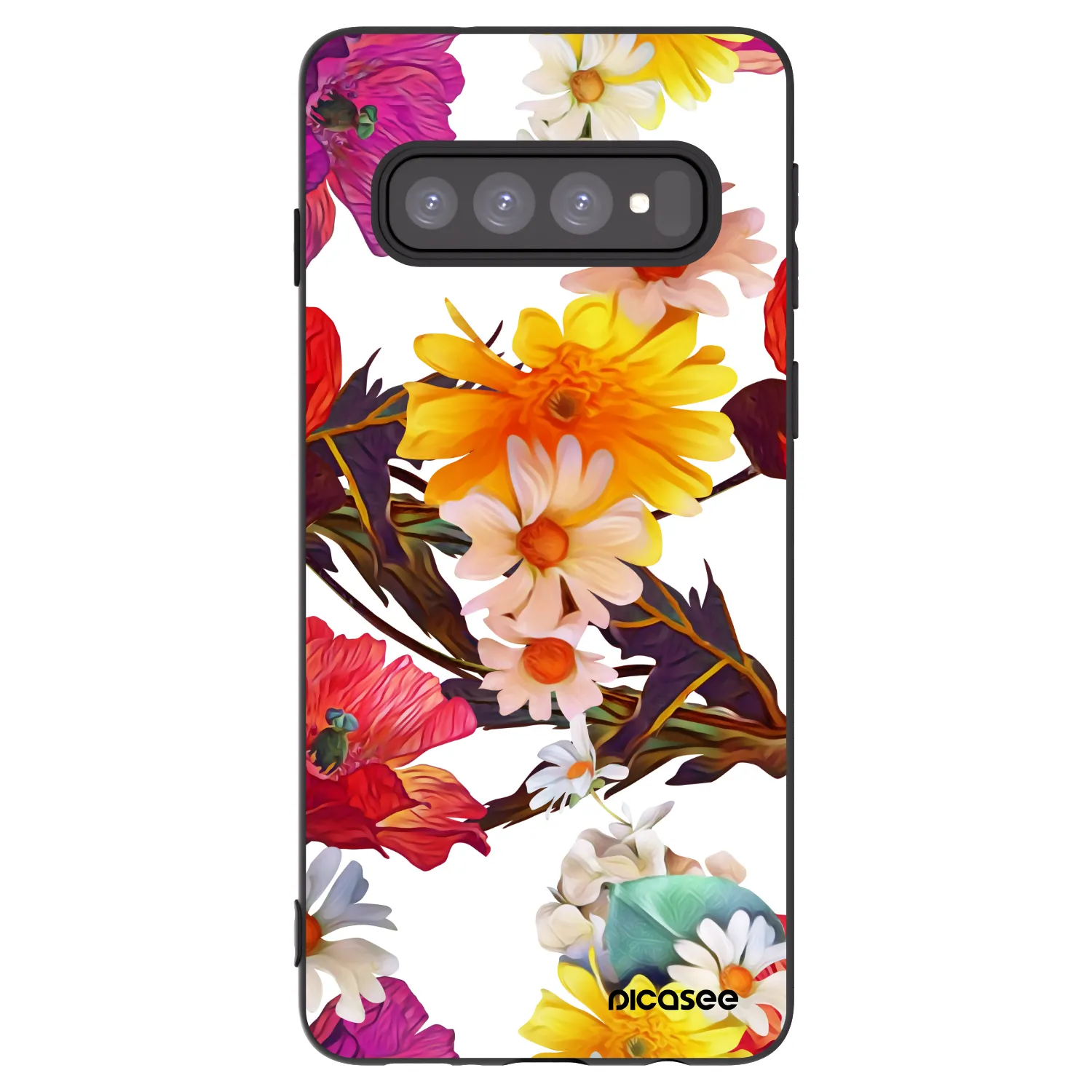 Picasee silikónový čierny obal pre Samsung Galaxy S10 G973 - Meadow