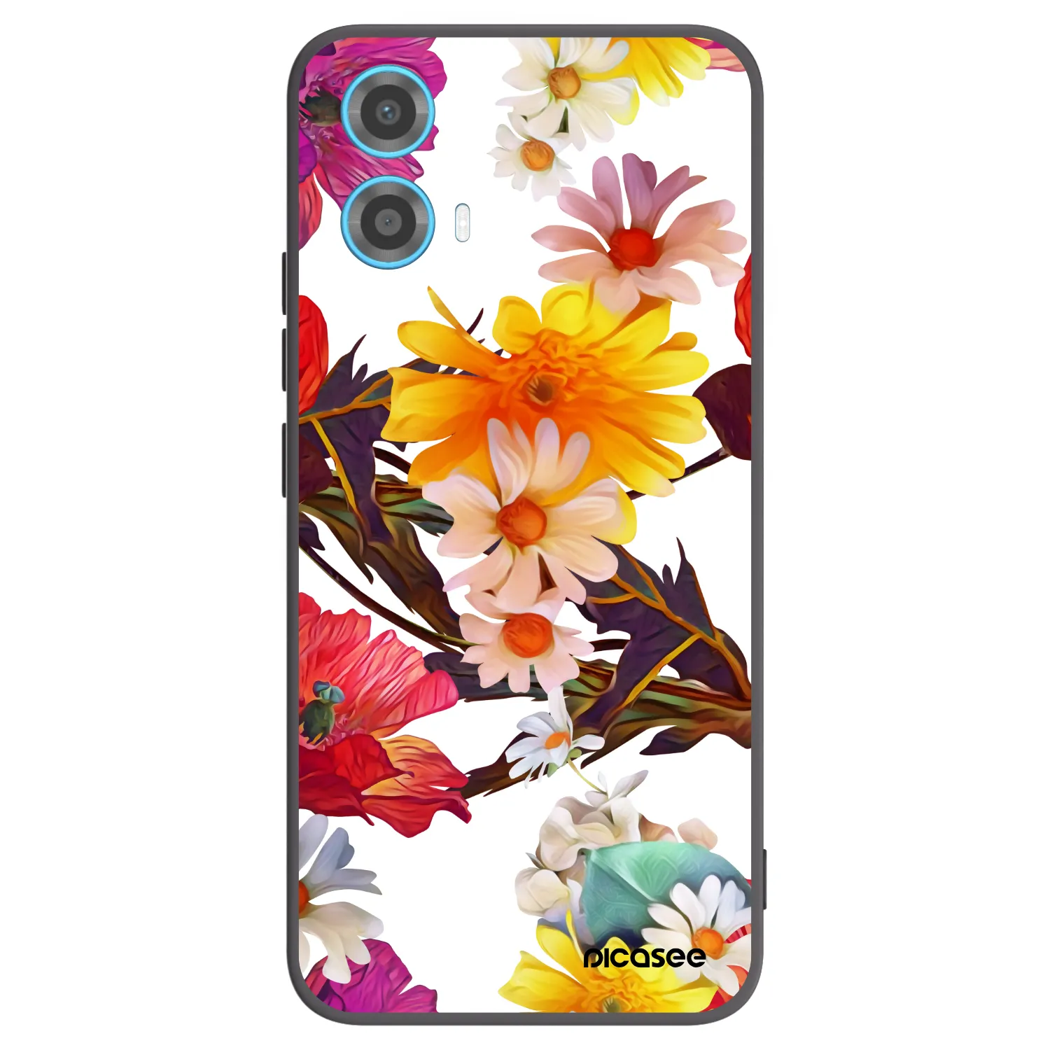 Picasee silikónový čierny obal pre Motorola Moto G34 5G - Meadow