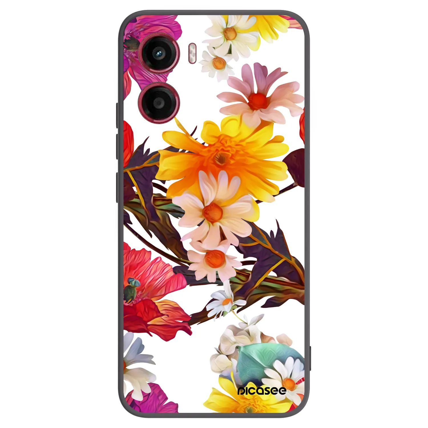 Picasee silikónový čierny obal pre Motorola Moto G05 - Meadow