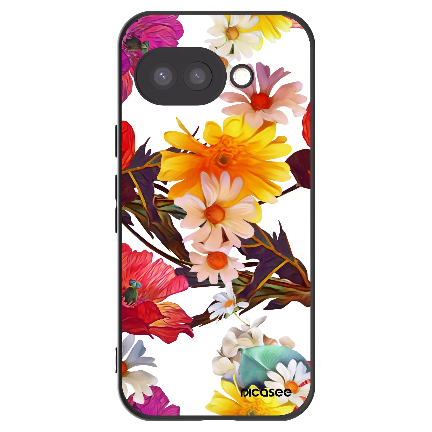 Picasee silikónový čierny obal pre Google Pixel 9a - Meadow