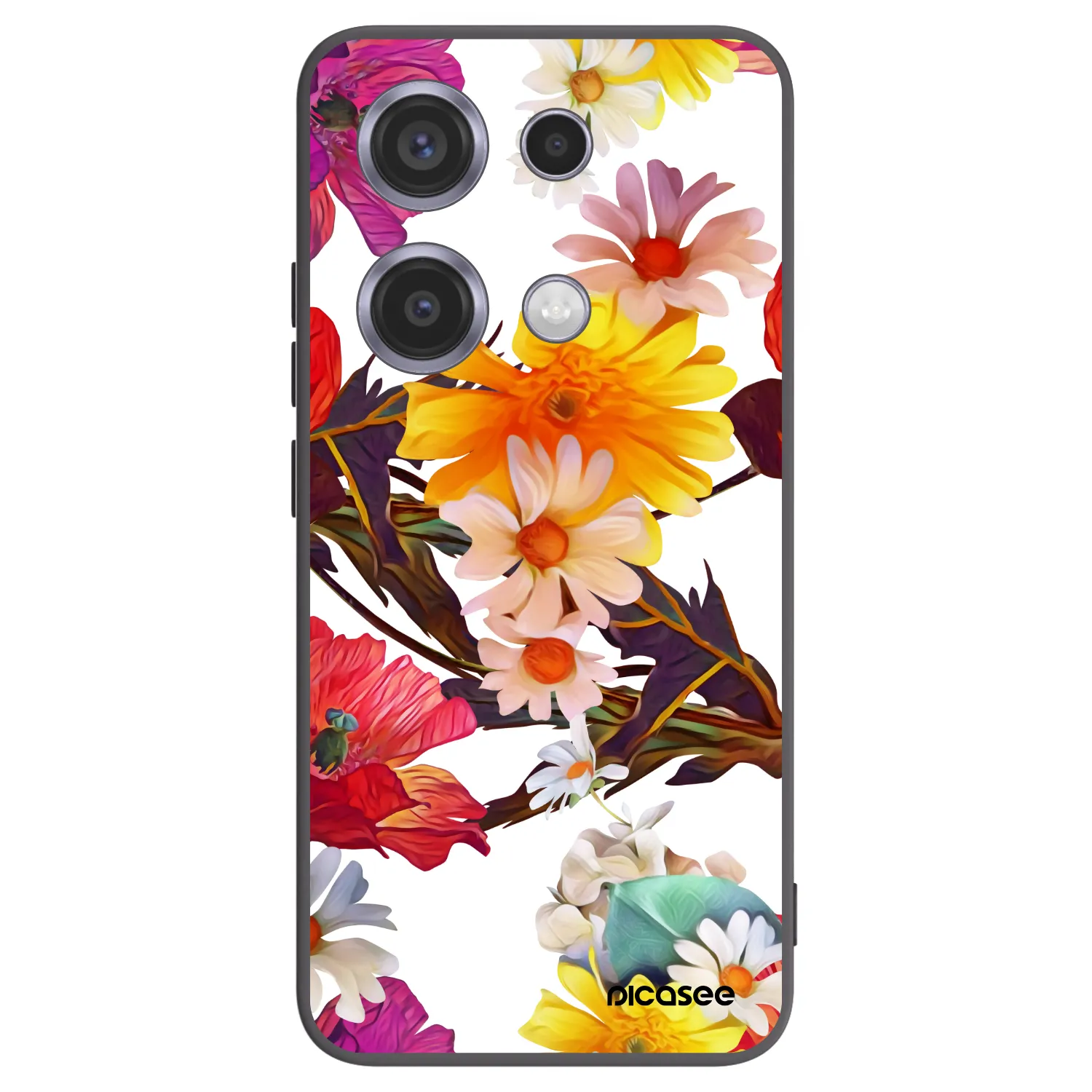 Picasee silikónový čierny obal pre Xiaomi Redmi Note 14S - Meadow