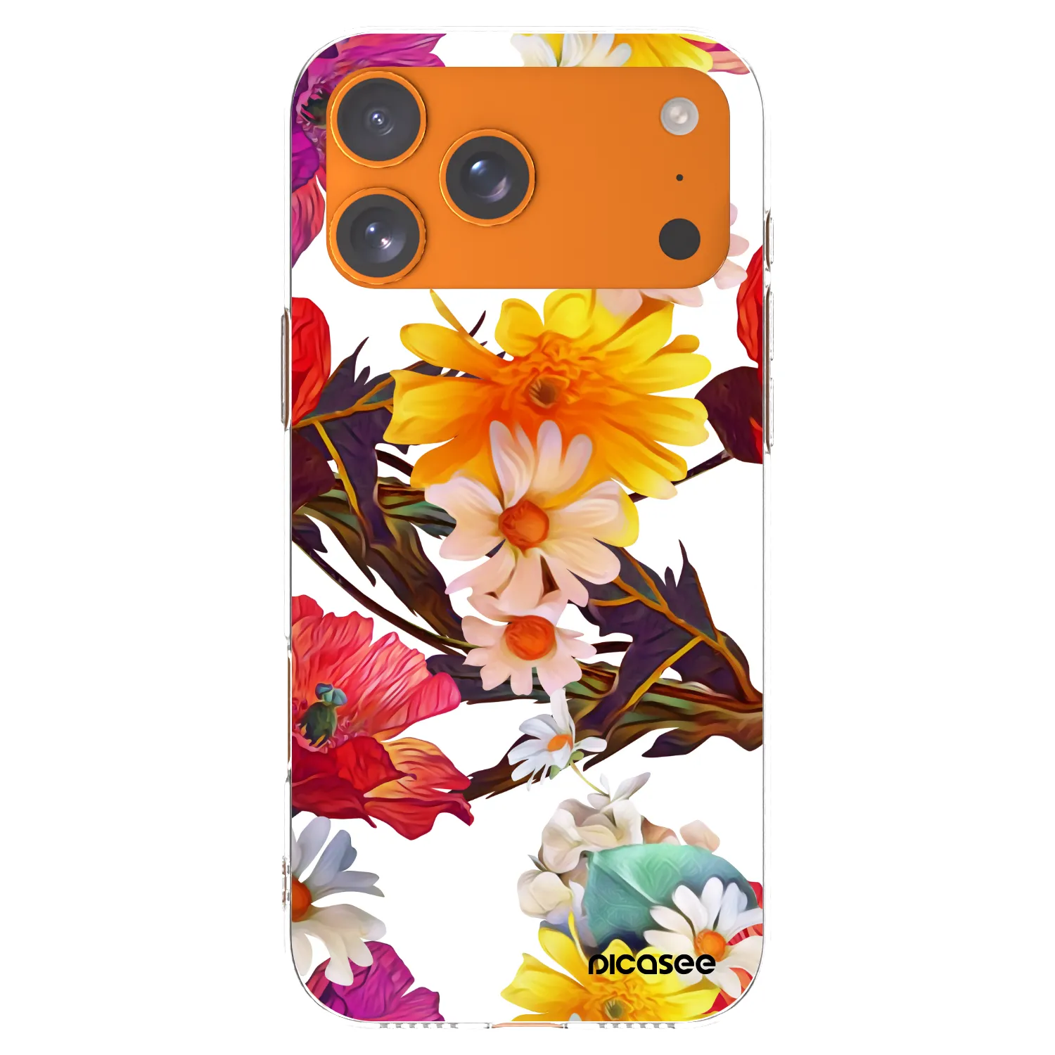 Picasee silikónový prehľadný obal pre Apple iPhone 17 Pro Max - Meadow