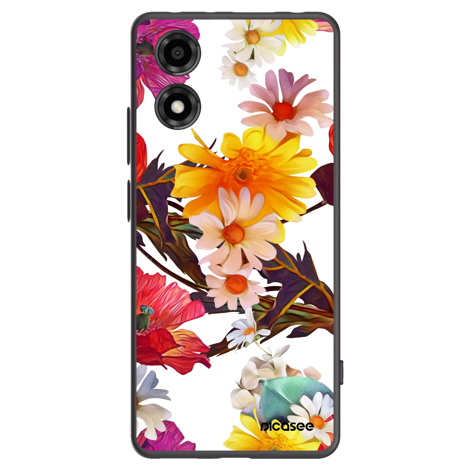 Picasee silikónový čierny obal pre Motorola Moto E14 - Meadow