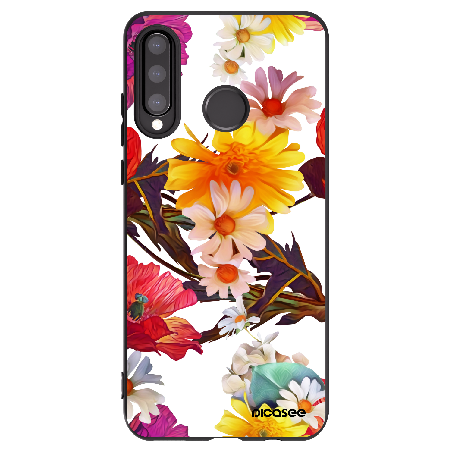 Picasee silikónový čierny obal pre Huawei P30 Lite - Meadow