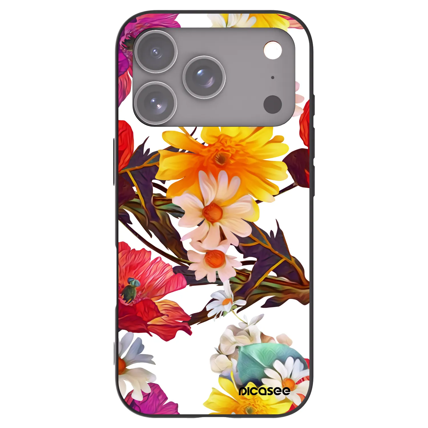 Picasee silikónový čierny obal pre Apple iPhone 18 Pro - Meadow