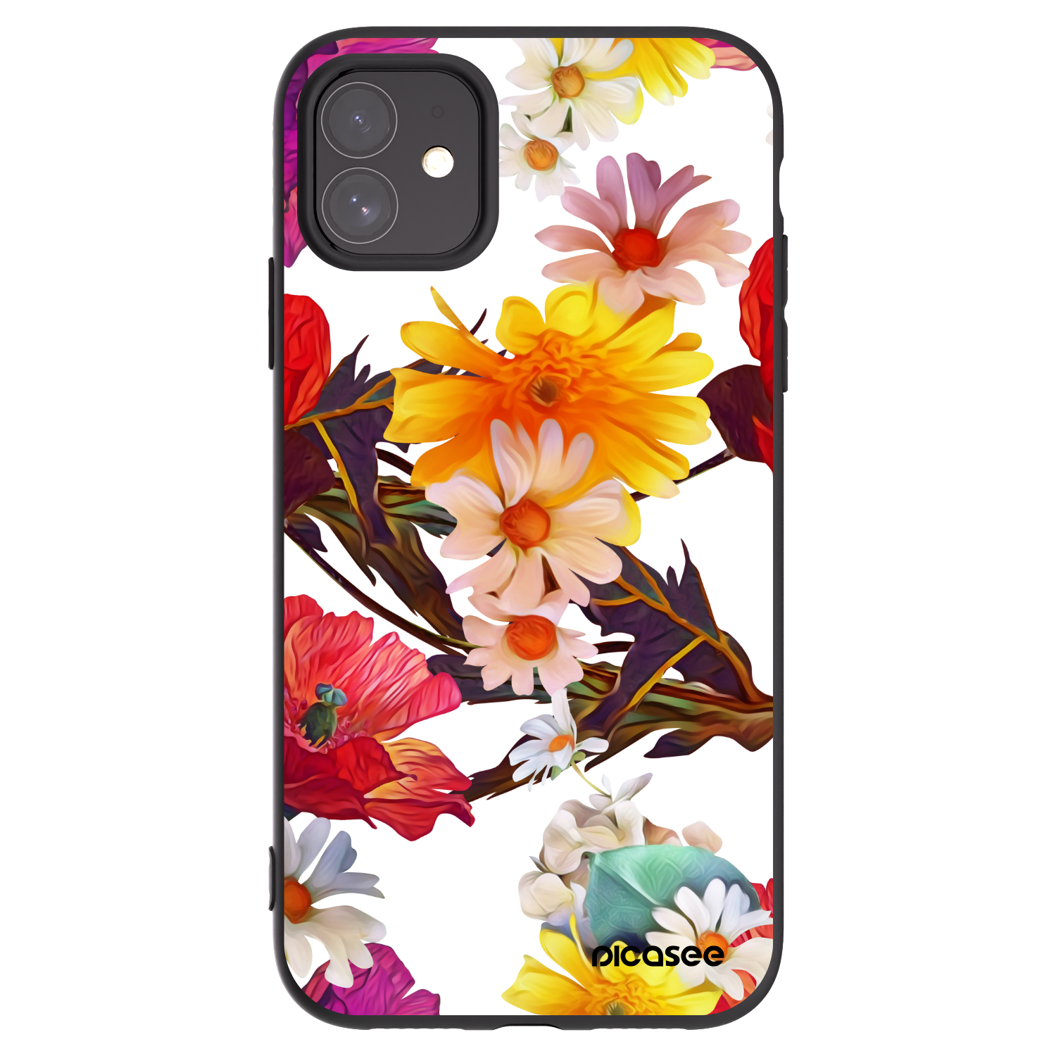 Picasee silikónový čierny obal pre Apple iPhone 11 - Meadow