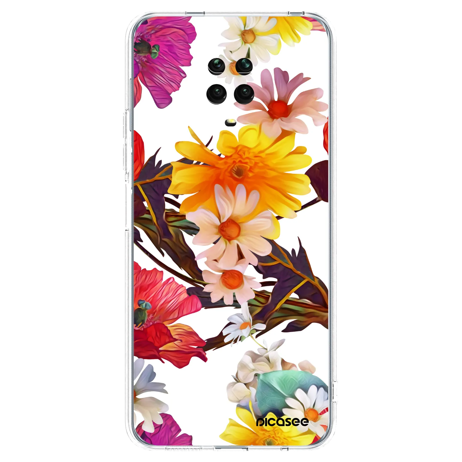 Picasee silikónový prehľadný obal pre Xiaomi Redmi Note 9 Pro - Meadow