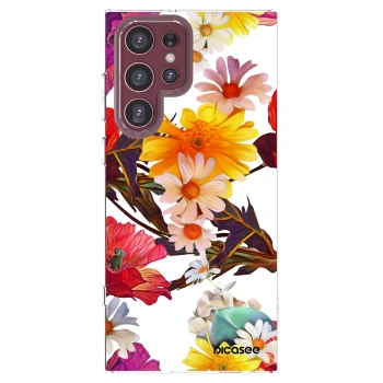 Picasee silikónový prehľadný obal pre Samsung Galaxy S22 Ultra 5G - Meadow