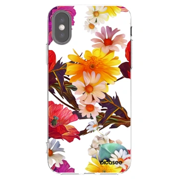Picasee silikónový prehľadný obal pre Apple iPhone X/XS - Meadow