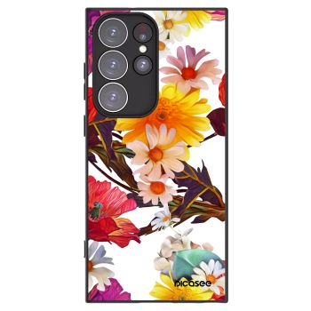 Picasee silikónový čierny obal pre Samsung Galaxy S23 Ultra 5G - Meadow