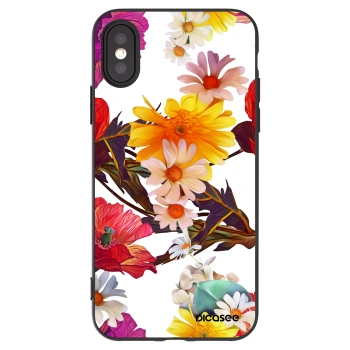 Picasee silikónový čierny obal pre Apple iPhone X/XS - Meadow