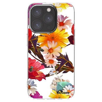 Picasee silikónový prehľadný obal pre Apple iPhone 15 Pro - Meadow