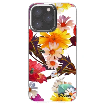 Picasee silikónový prehľadný obal pre Apple iPhone 15 Pro Max - Meadow