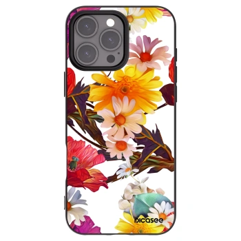 Picasee silikónový čierny obal pre Apple iPhone 16 Pro Max - Meadow