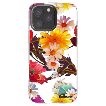 Picasee silikónový prehľadný obal pre Apple iPhone 16 Pro Max - Meadow