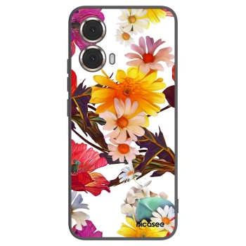 Picasee silikónový čierny obal pre Motorola Moto G85 - Meadow