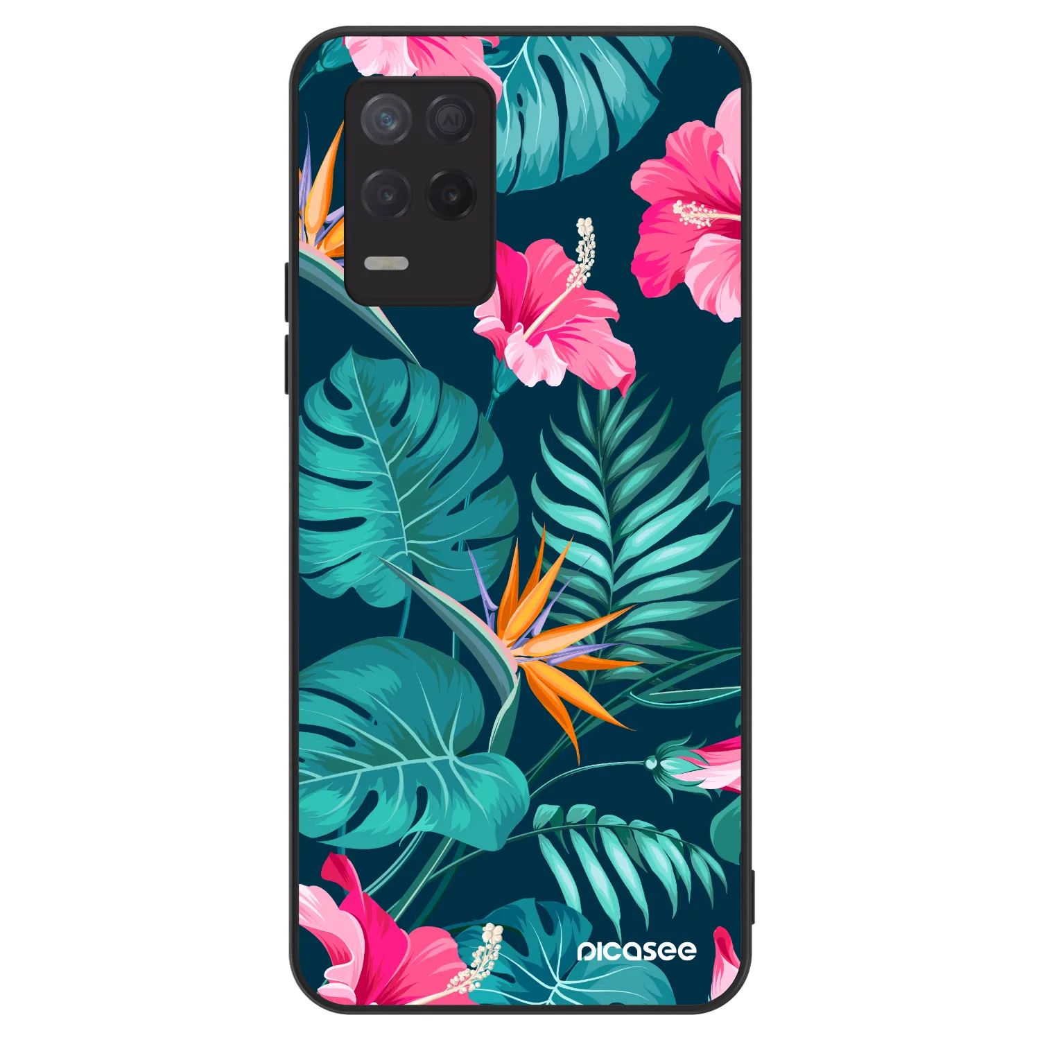 Picasee ULTIMATE CASE pro Realme 8 5G - Pink Monstera