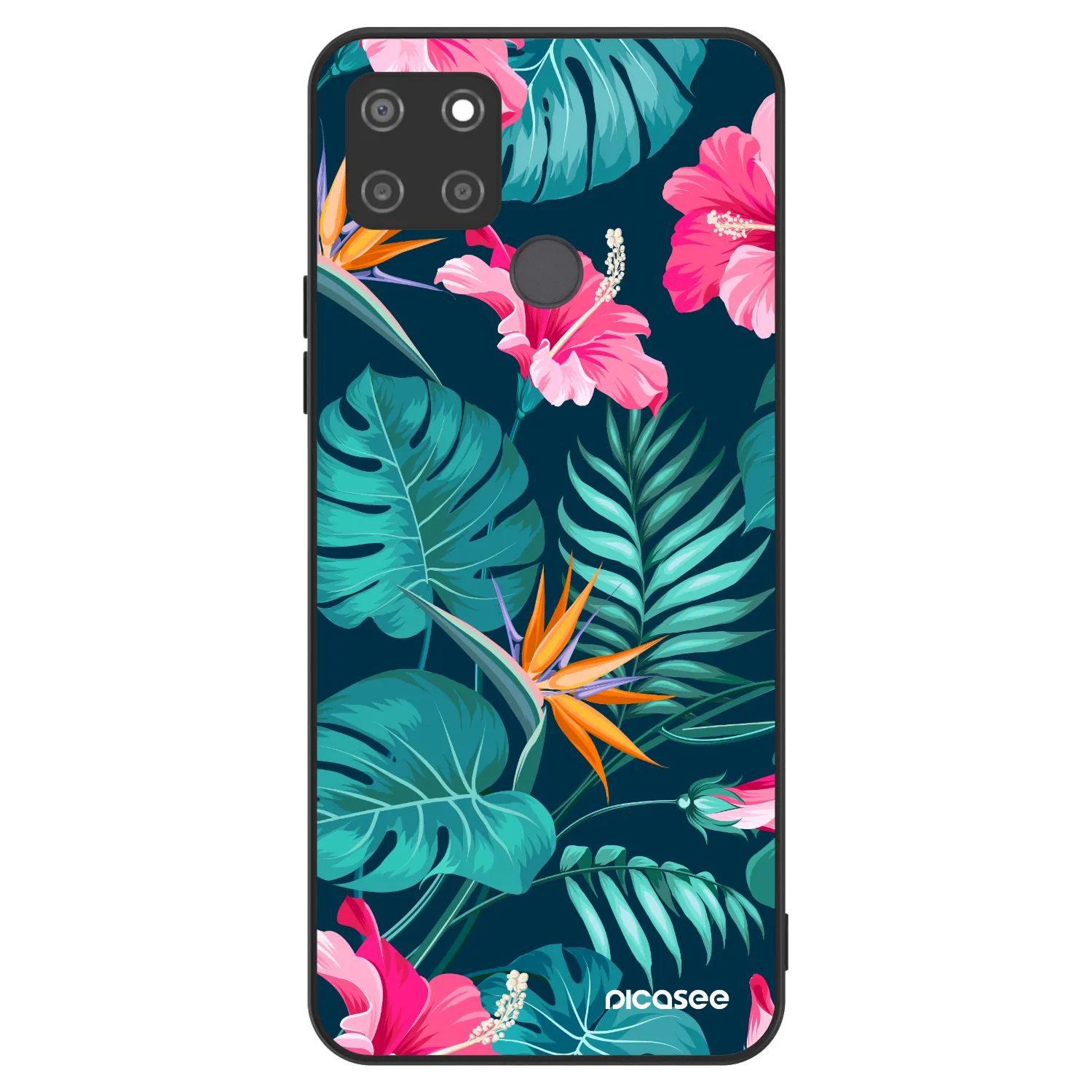 Picasee ULTIMATE CASE pro Realme C21Y - Pink Monstera