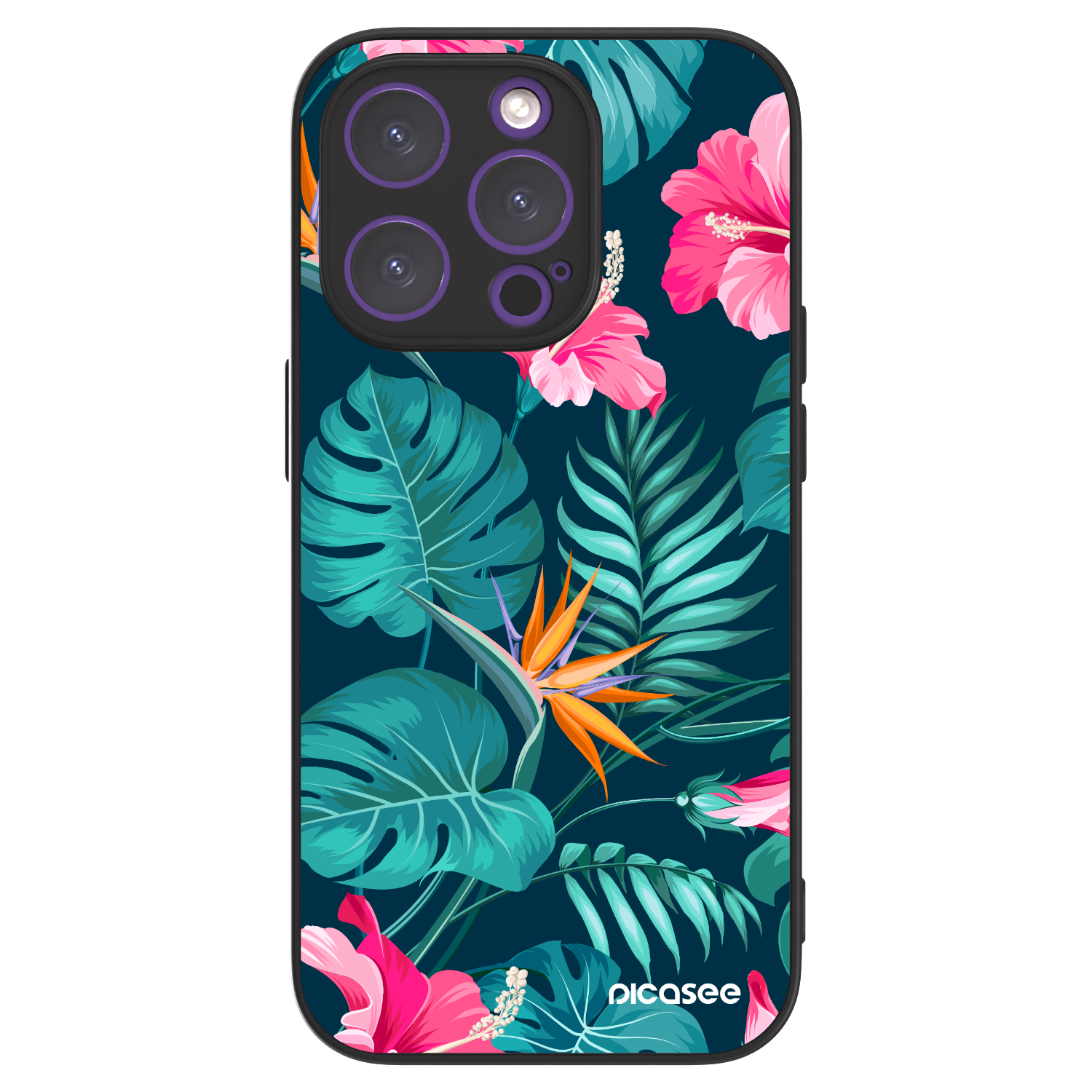 Picasee ULTIMATE CASE MagSafe pro Apple iPhone 14 Pro - Pink Monstera