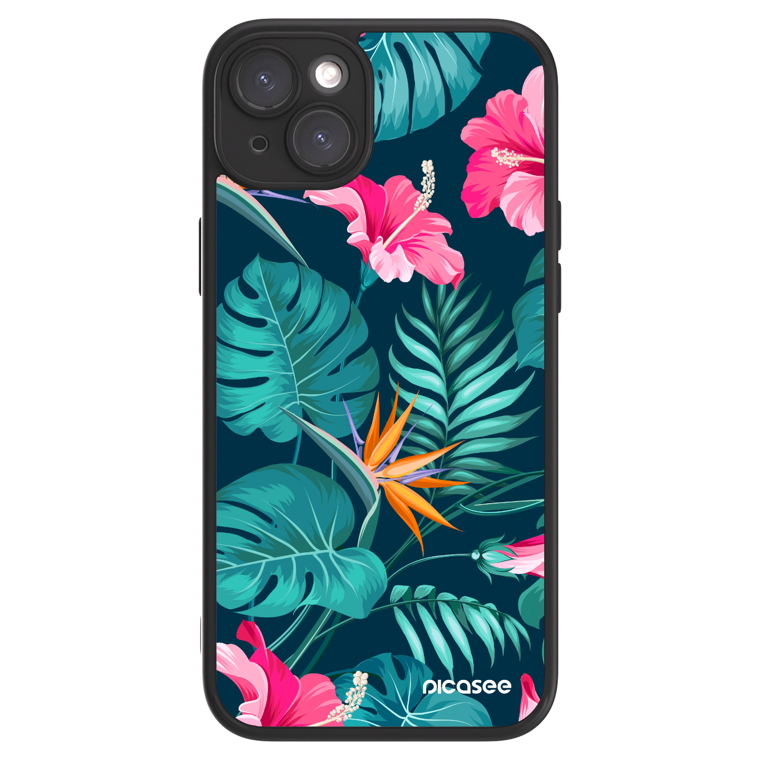 Picasee ULTIMATE CASE pro Apple iPhone 15 Plus - Pink Monstera