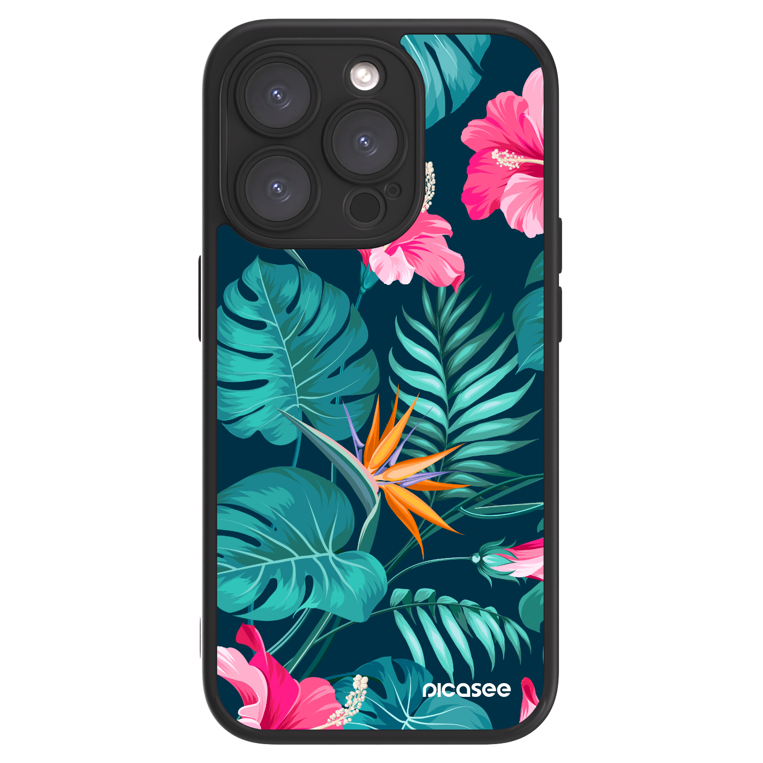 Picasee ULTIMATE CASE pro Apple iPhone 15 Pro - Pink Monstera