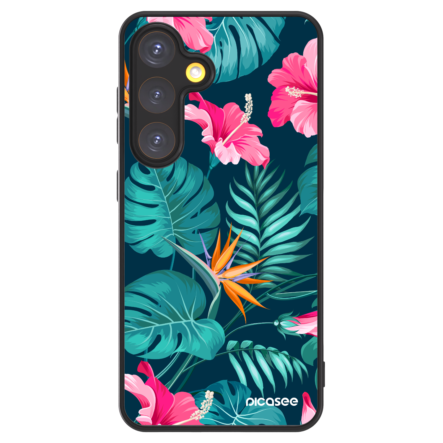 Picasee ULTIMATE CASE PowerShare pro Samsung Galaxy S24 S921B 5G - Pink Monstera