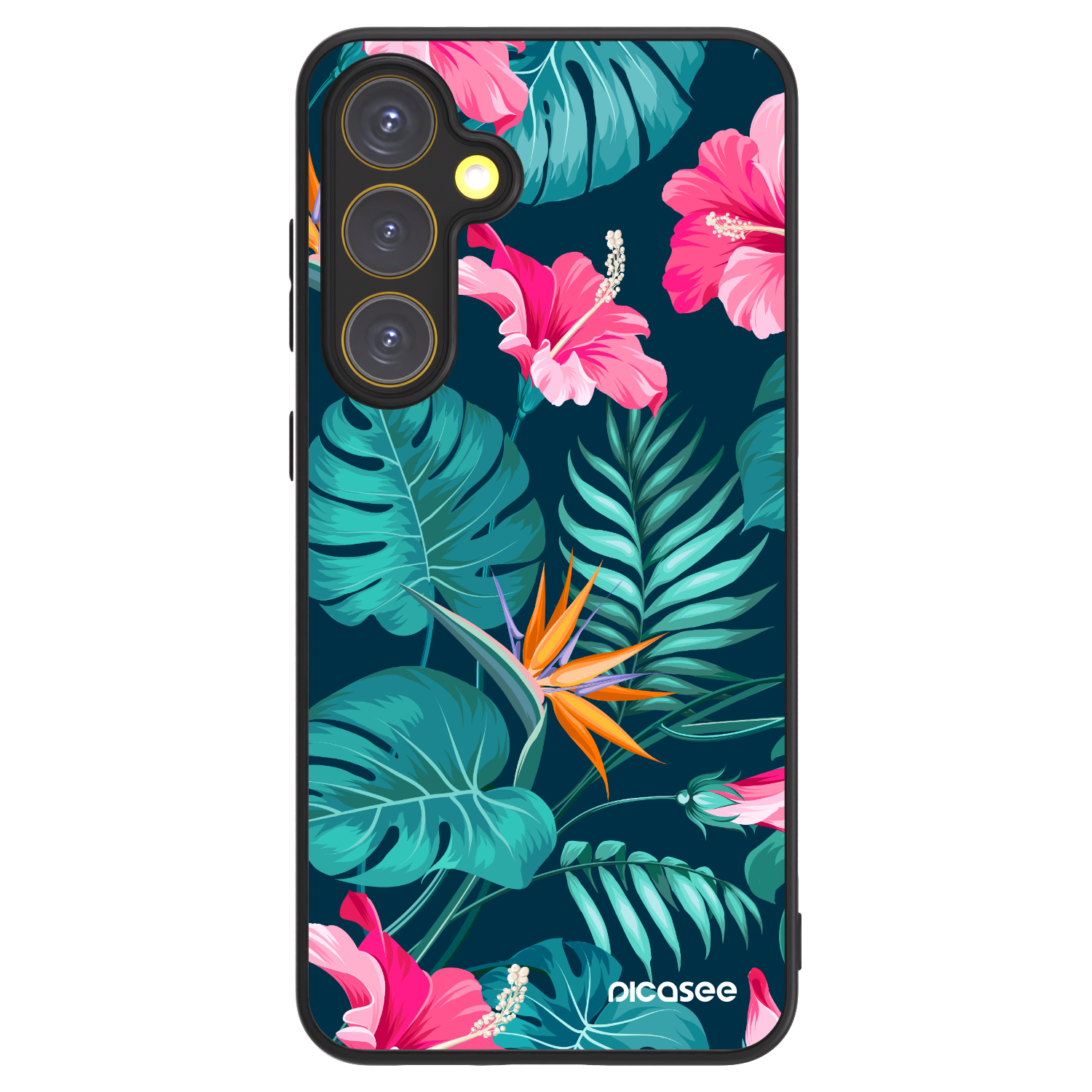 Picasee ULTIMATE CASE pro Samsung Galaxy S24 FE S721B - Pink Monstera