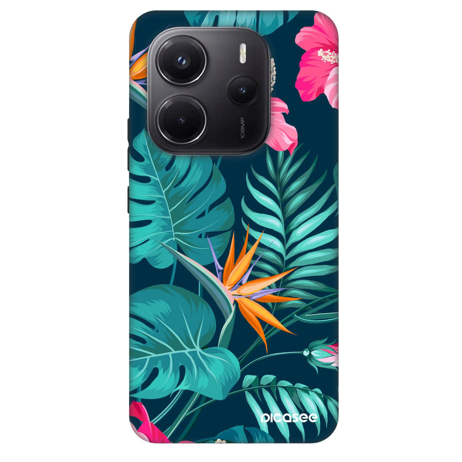 Picasee Fashion Case pre Xiaomi Redmi Note 14 5G - Pink Monstera