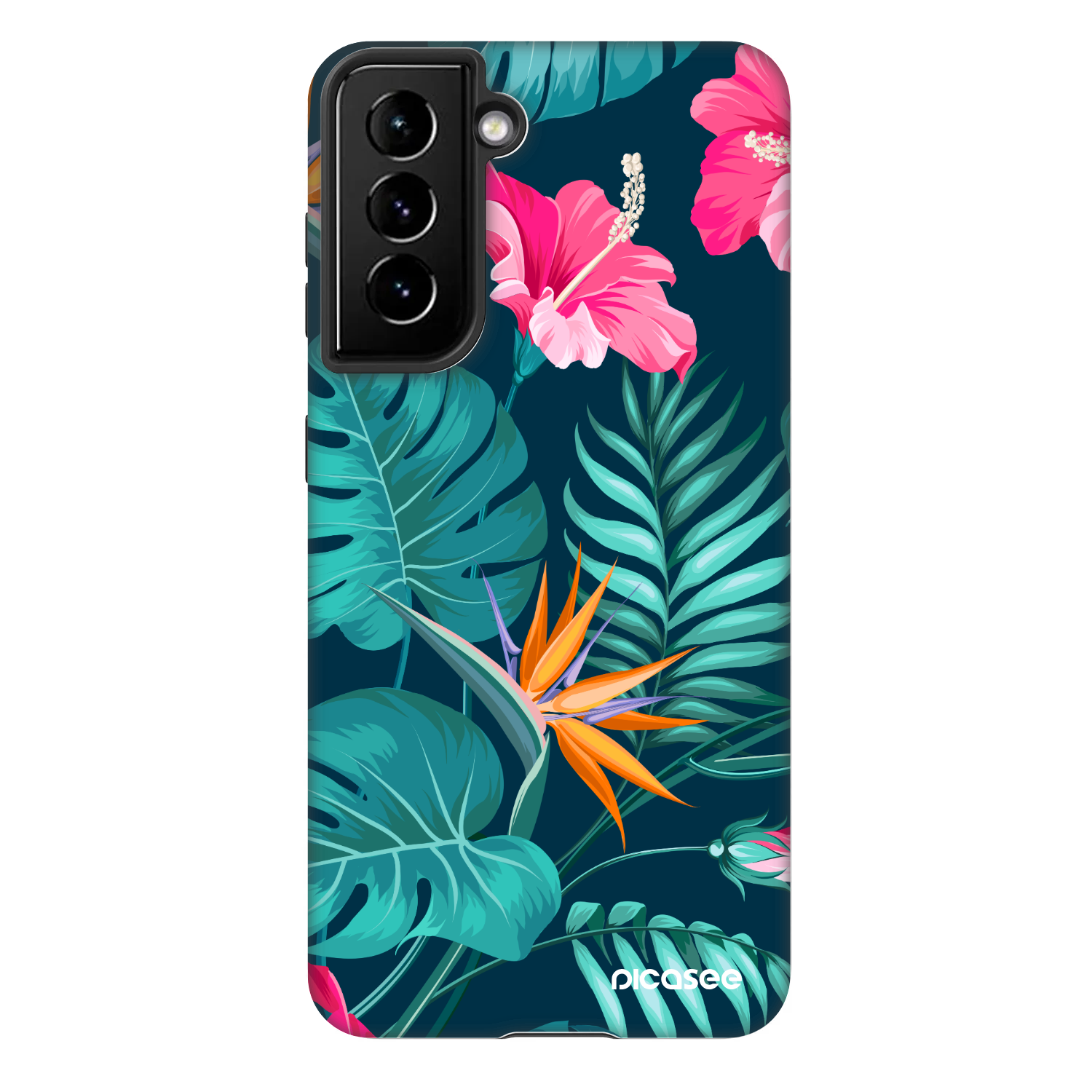 Picasee Fashion Case pre Samsung Galaxy S21 FE 5G - Pink Monstera