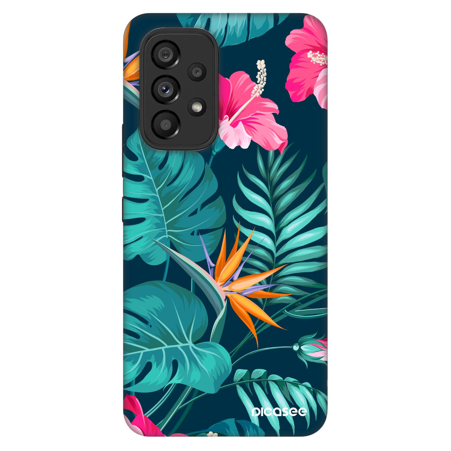 Picasee Fashion Case pre Samsung Galaxy A53 5G A536 - Pink Monstera