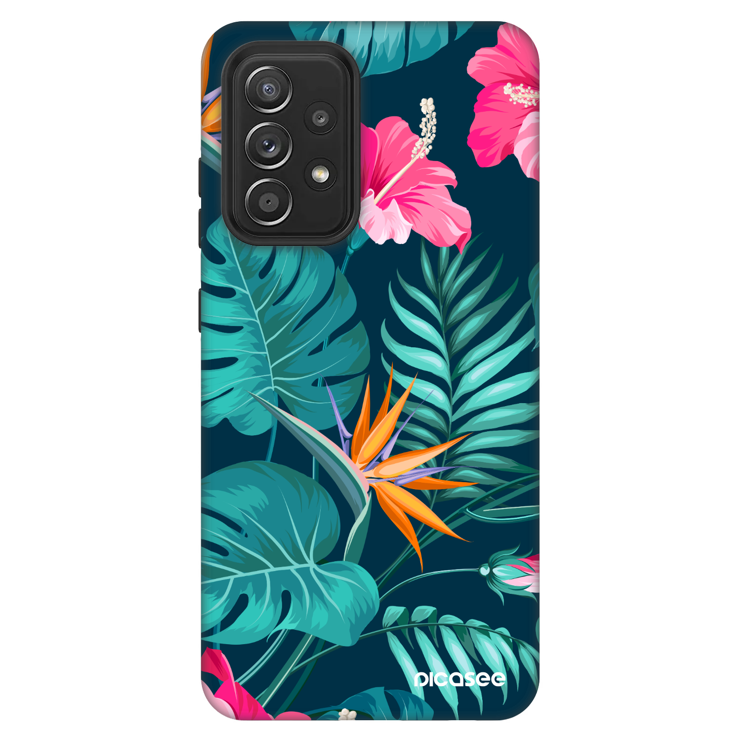 Picasee Fashion Case pre Samsung Galaxy A52s 5G A528B - Pink Monstera