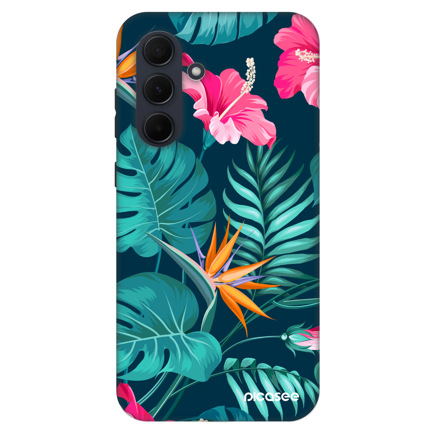 Picasee Fashion Case pre Samsung Galaxy A35 5G A356B - Pink Monstera