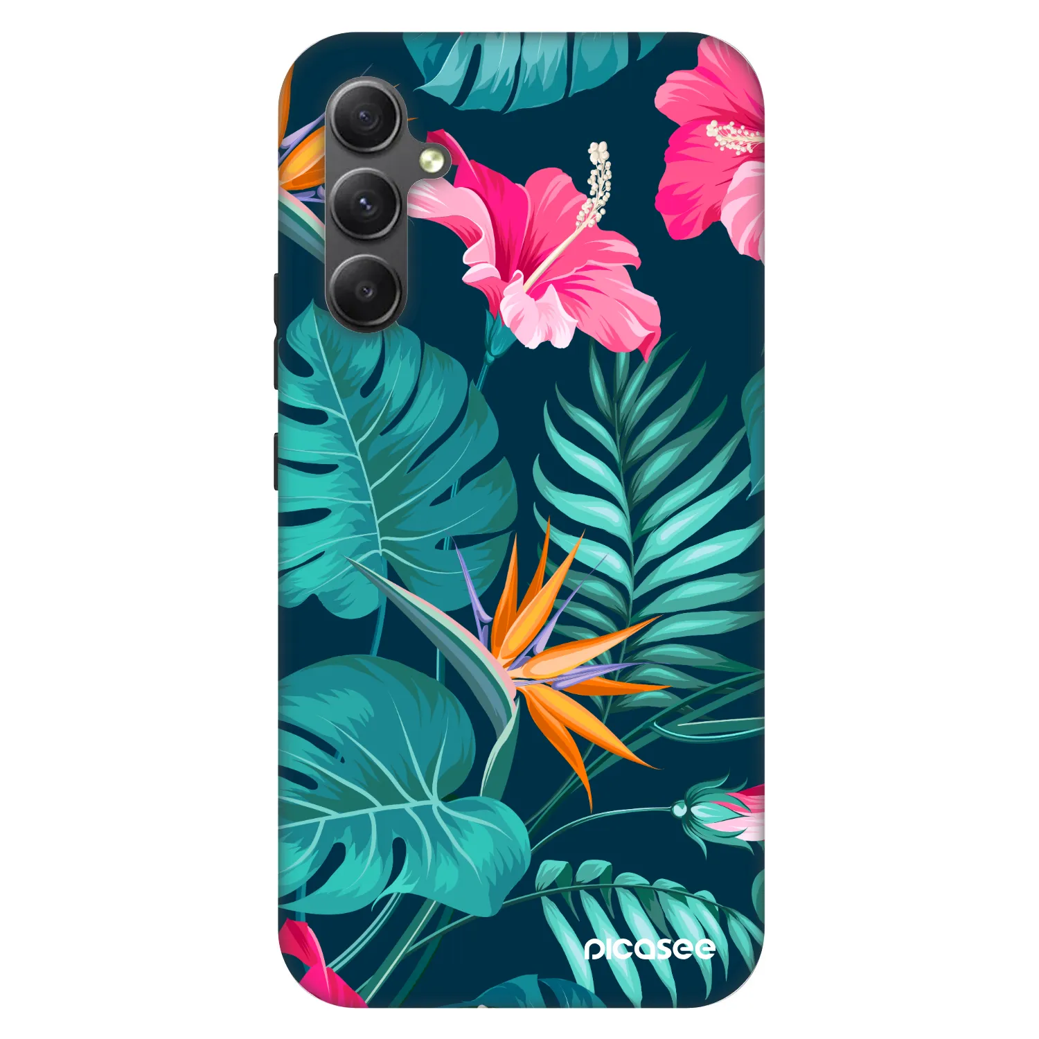 Picasee Fashion Case pre Samsung Galaxy A34 5G A346B - Pink Monstera