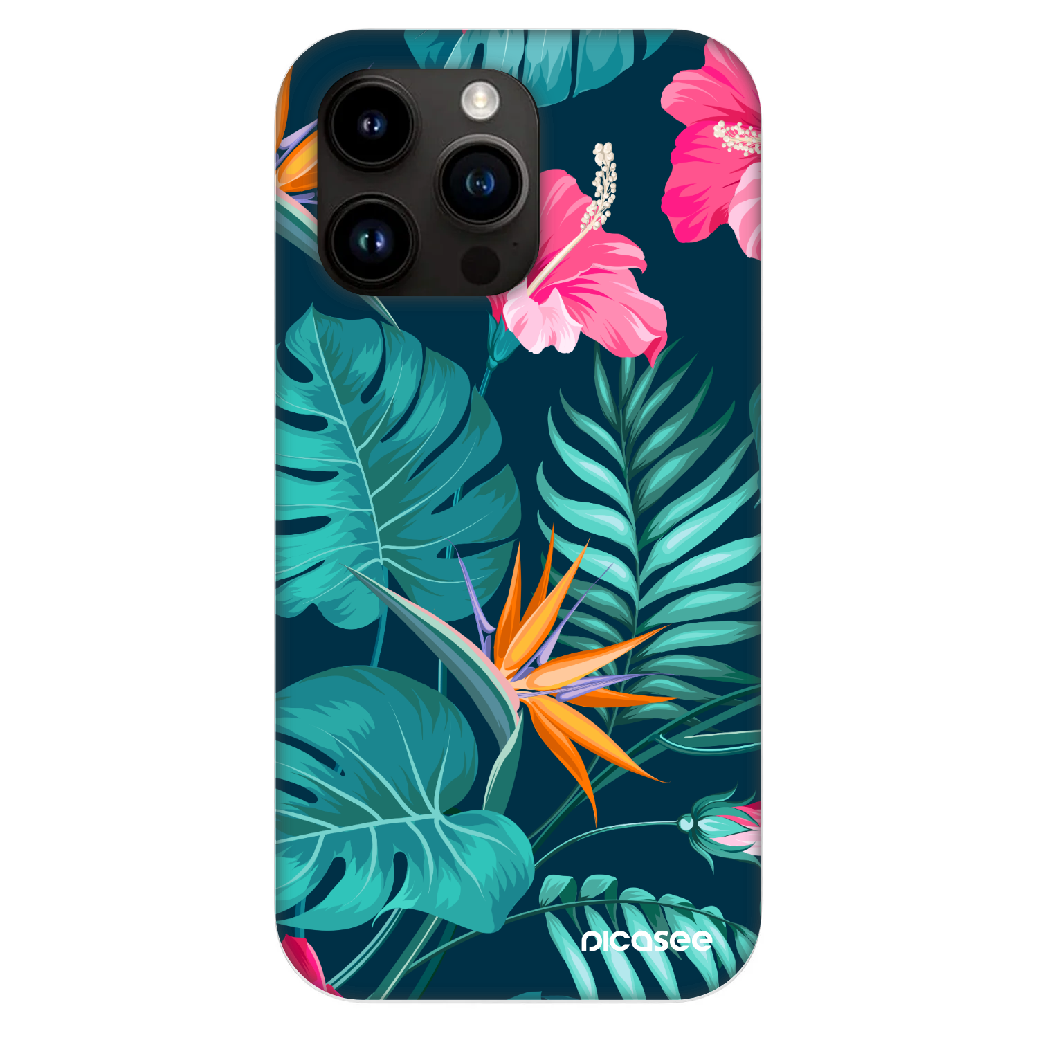 Picasee Fashion Case MagSafe pre Apple iPhone 13 Pro - Pink Monstera