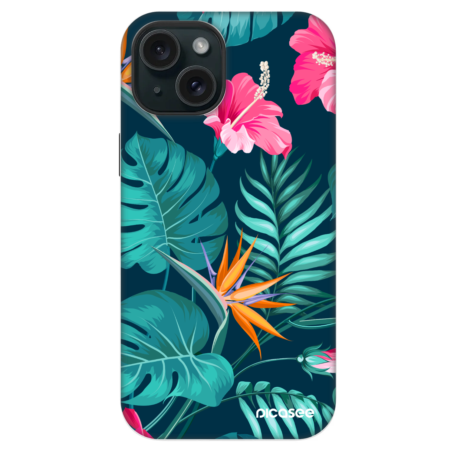 Picasee Fashion Case MagSafe pre Apple iPhone 14 - Pink Monstera