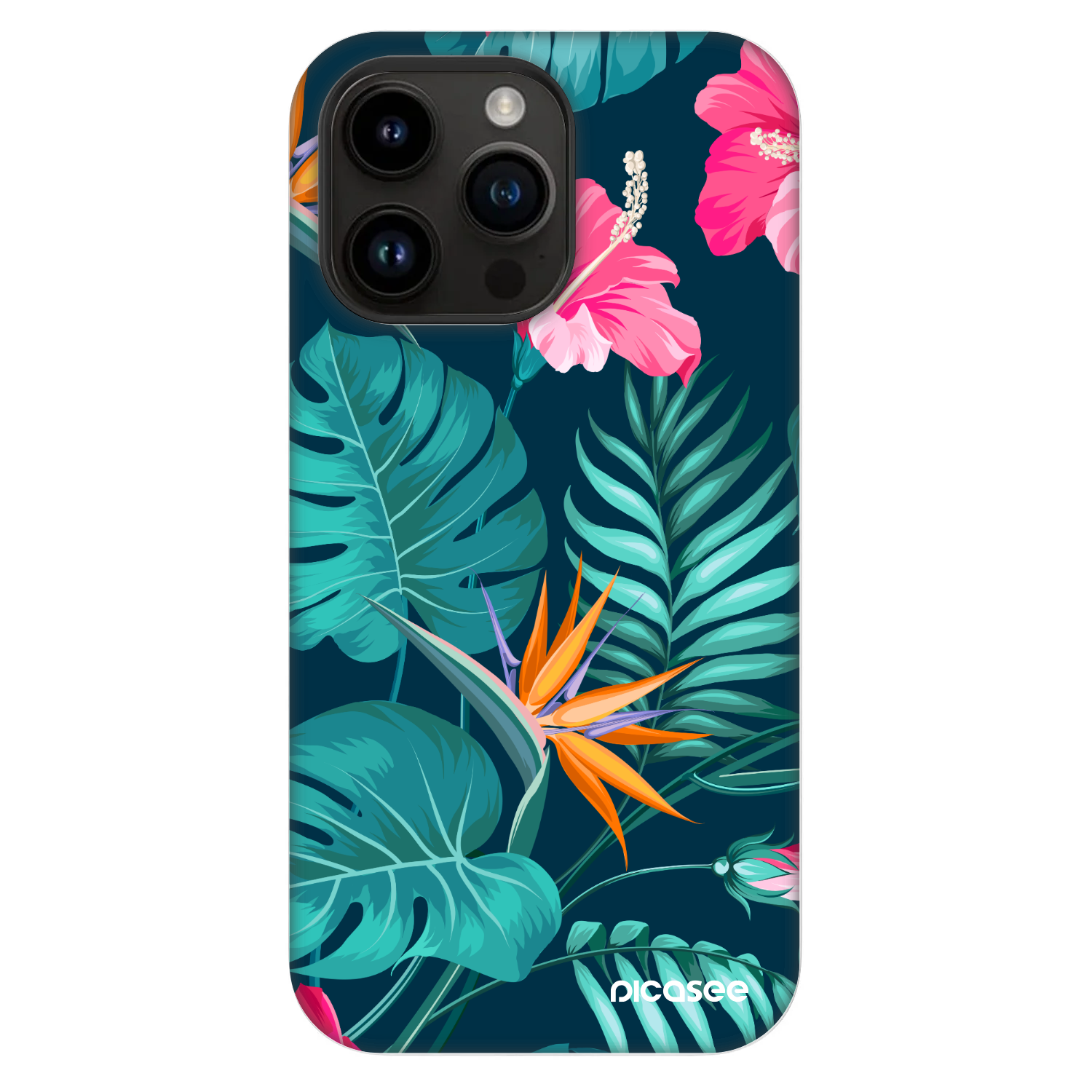 Picasee Fashion Case MagSafe pre Apple iPhone 14 Pro Max - Pink Monstera