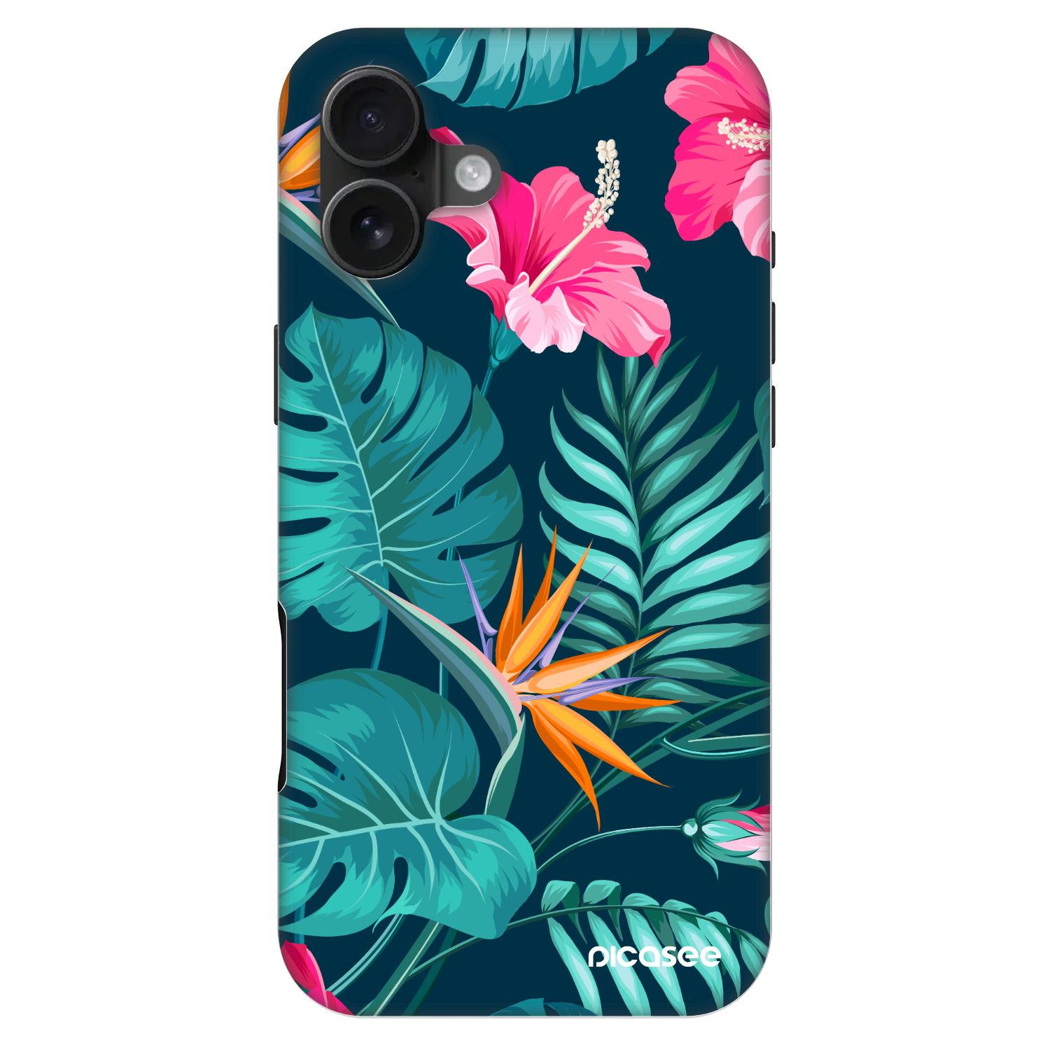 Picasee Fashion Case MagSafe pre Apple iPhone 16 Plus - Pink Monstera