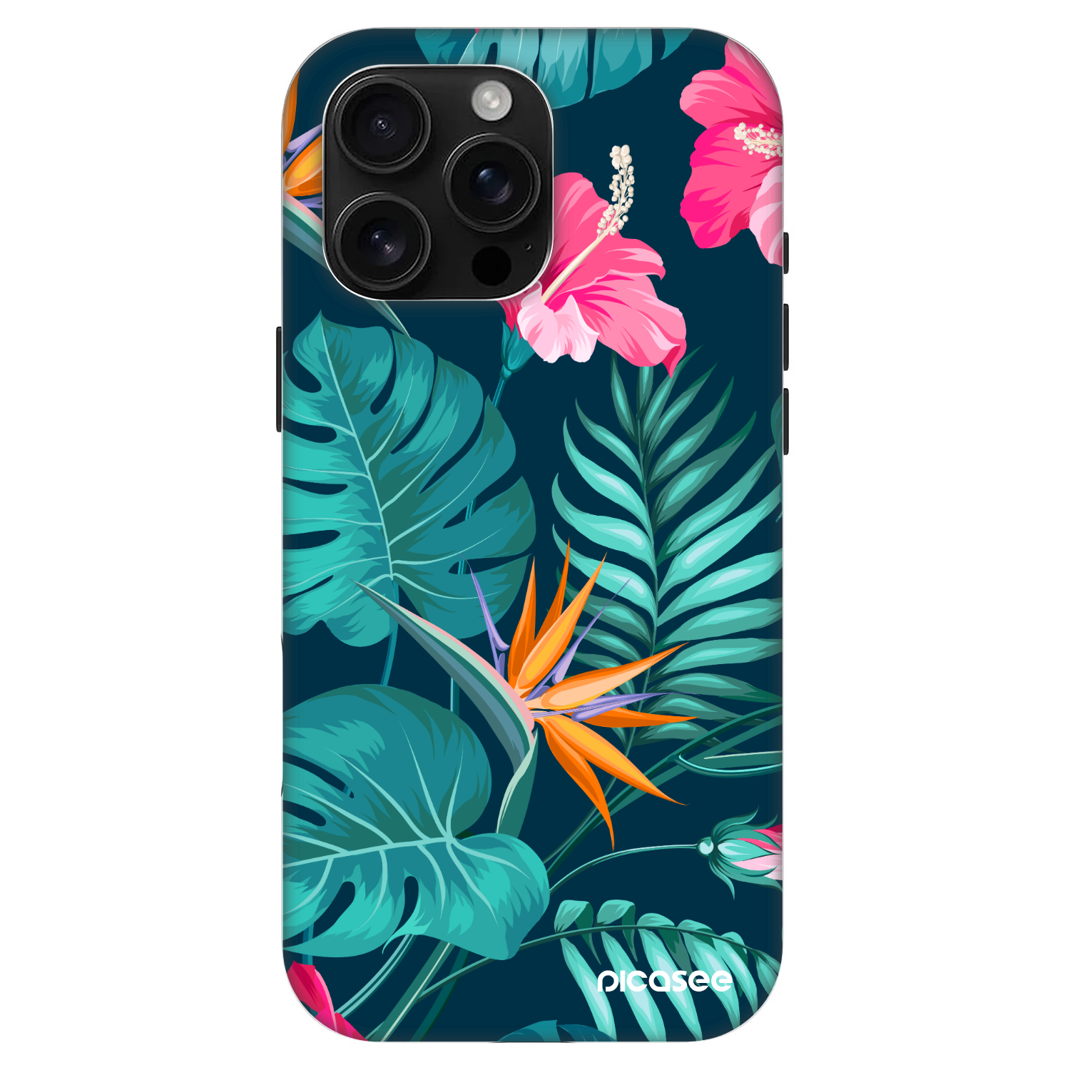 Fashion Case MagSafe pre Apple iPhone 16 Pro Max - Pink Monstera