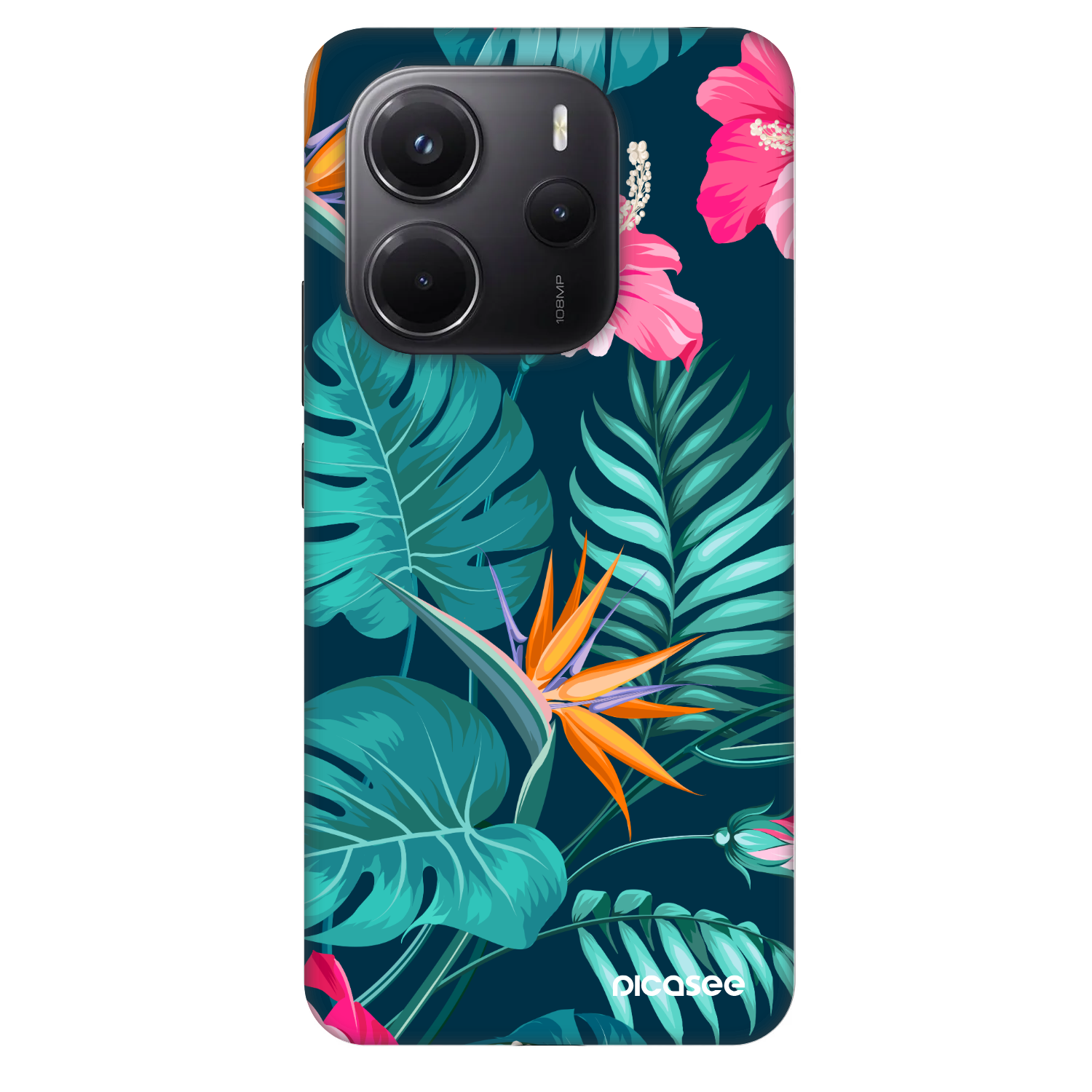 Picasee Fashion Case pre Xiaomi Redmi Note 14 4G - Pink Monstera