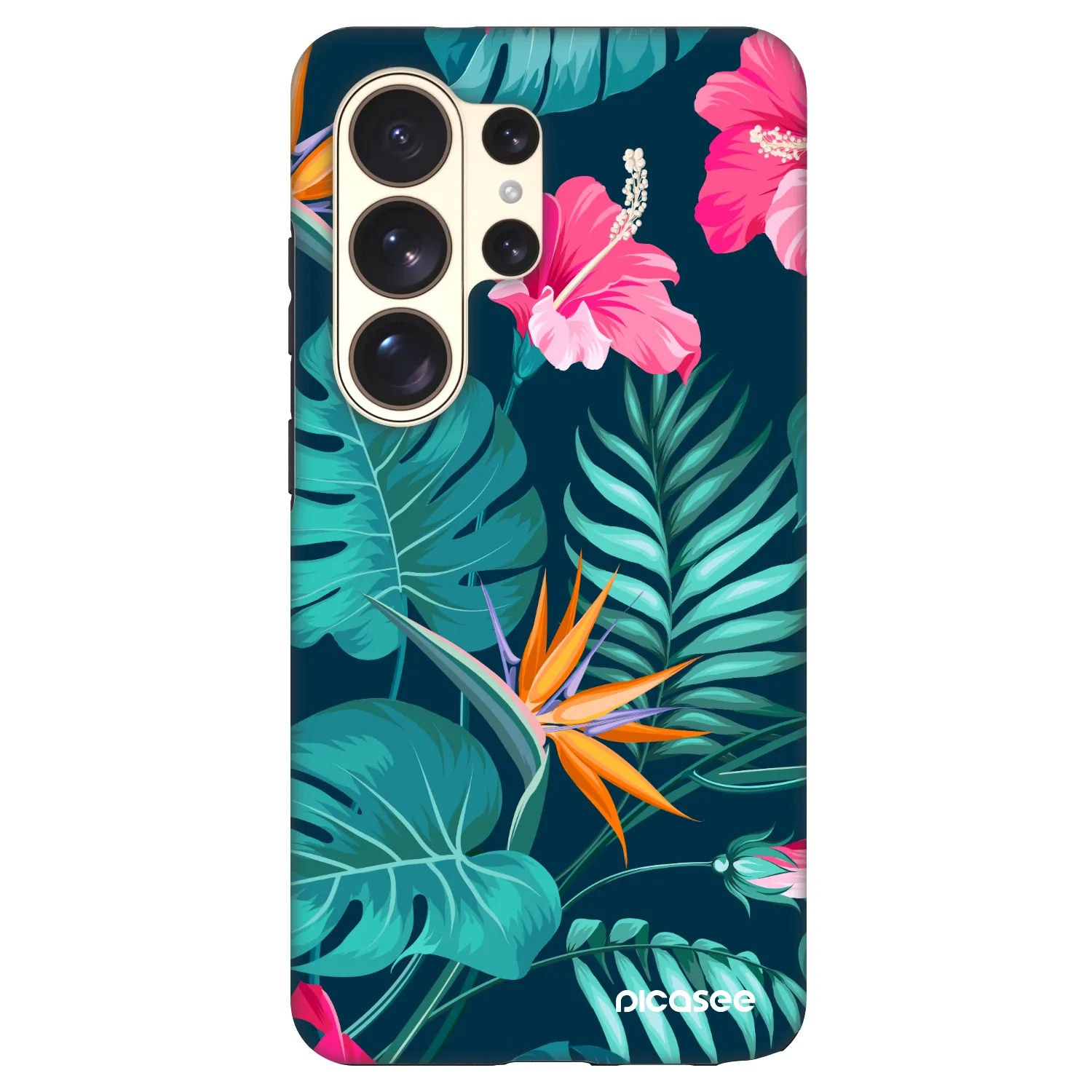 Picasee Fashion Case PowerShare pro Samsung Galaxy S26 Ultra - Pink Monstera