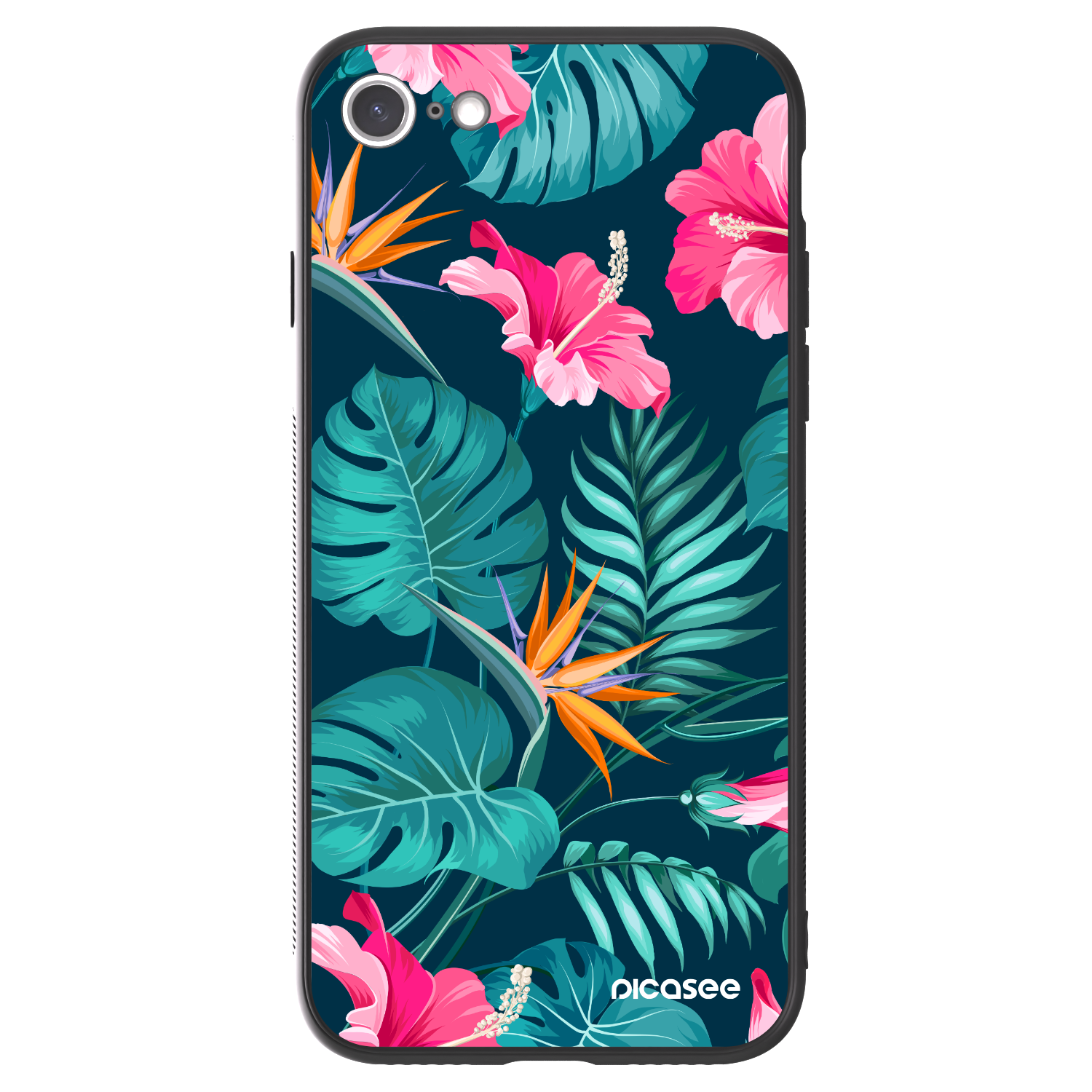 Picasee ULTIMATE CASE pro Apple iPhone 7 - Pink Monstera