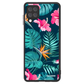 Picasee ULTIMATE CASE pro Samsung Galaxy A12 A125F - Pink Monstera
