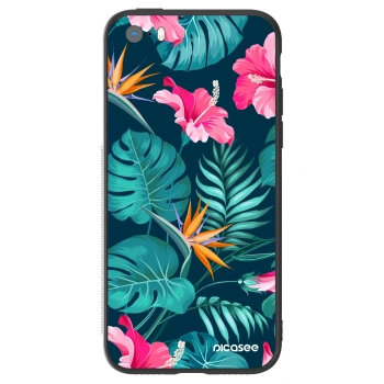 Obal pre Apple iPhone 5/5S/SE - Pink Monstera