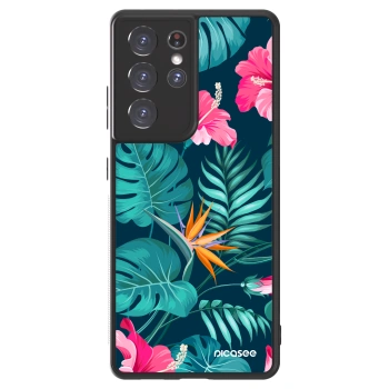 Obal pre Samsung Galaxy S21 Ultra 5G G998B - Pink Monstera