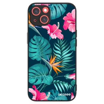 Picasee ULTIMATE CASE pro Apple iPhone 13 - Pink Monstera