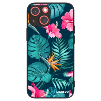 Picasee ULTIMATE CASE pro Apple iPhone 13 mini - Pink Monstera