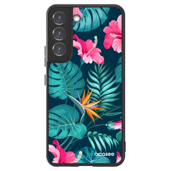 Picasee ULTIMATE CASE pro Samsung Galaxy S22 5G - Pink Monstera