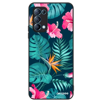 Obal pre OPPO Reno 5 5G - Pink Monstera