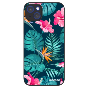 Picasee ULTIMATE CASE pro Apple iPhone 14 Plus - Pink Monstera