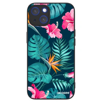 Picasee ULTIMATE CASE MagSafe pro Apple iPhone 14 - Pink Monstera